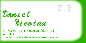 daniel nicolau business card
